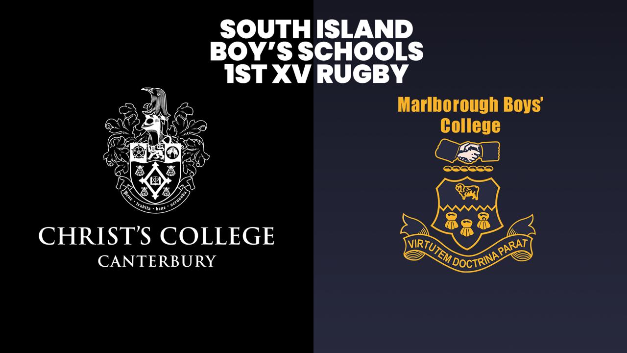 Christ's College v Marlborough Boys