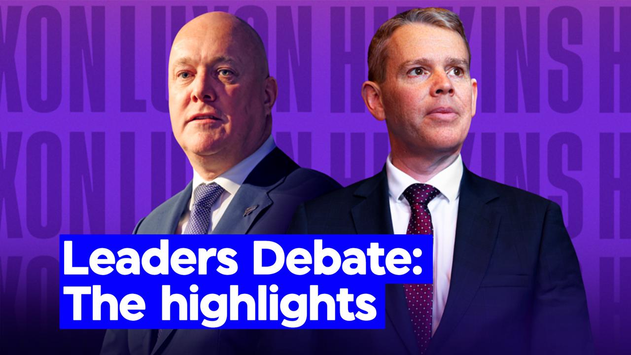 The standout moments from Luxon and Hipkins’ fiery leaders debate