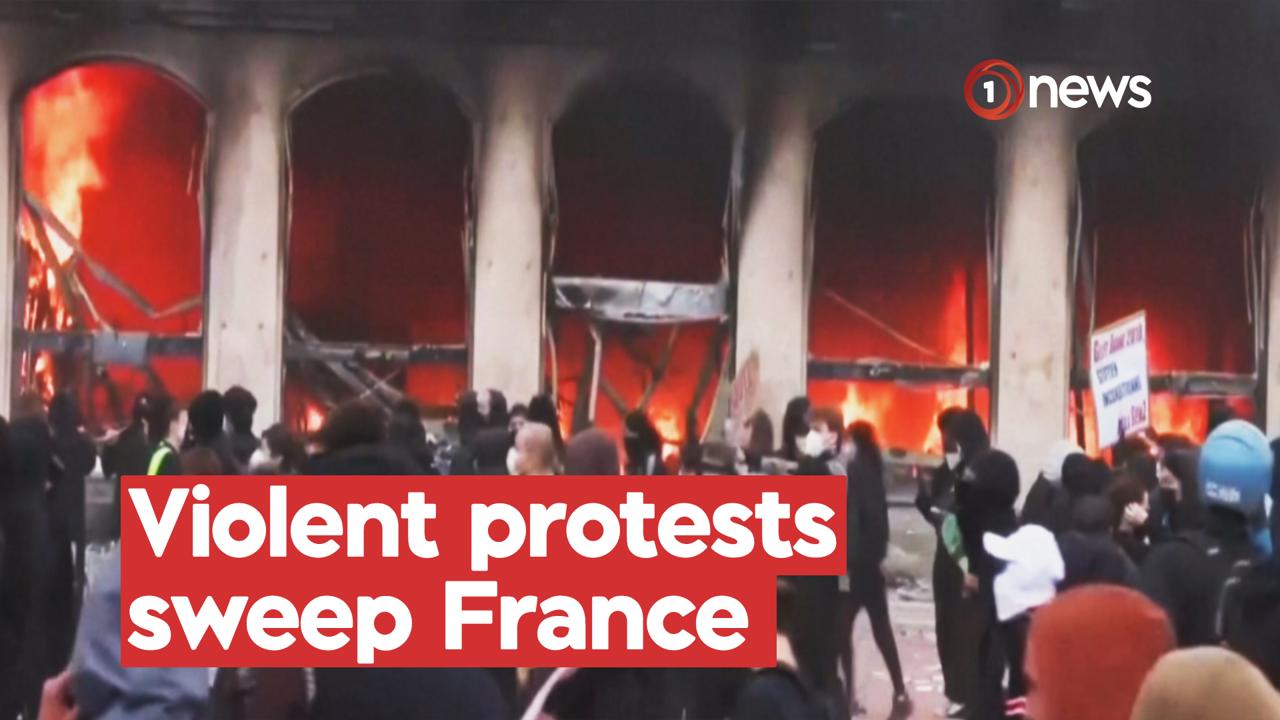 Fires, looting and clashes erupt during mass protests across France