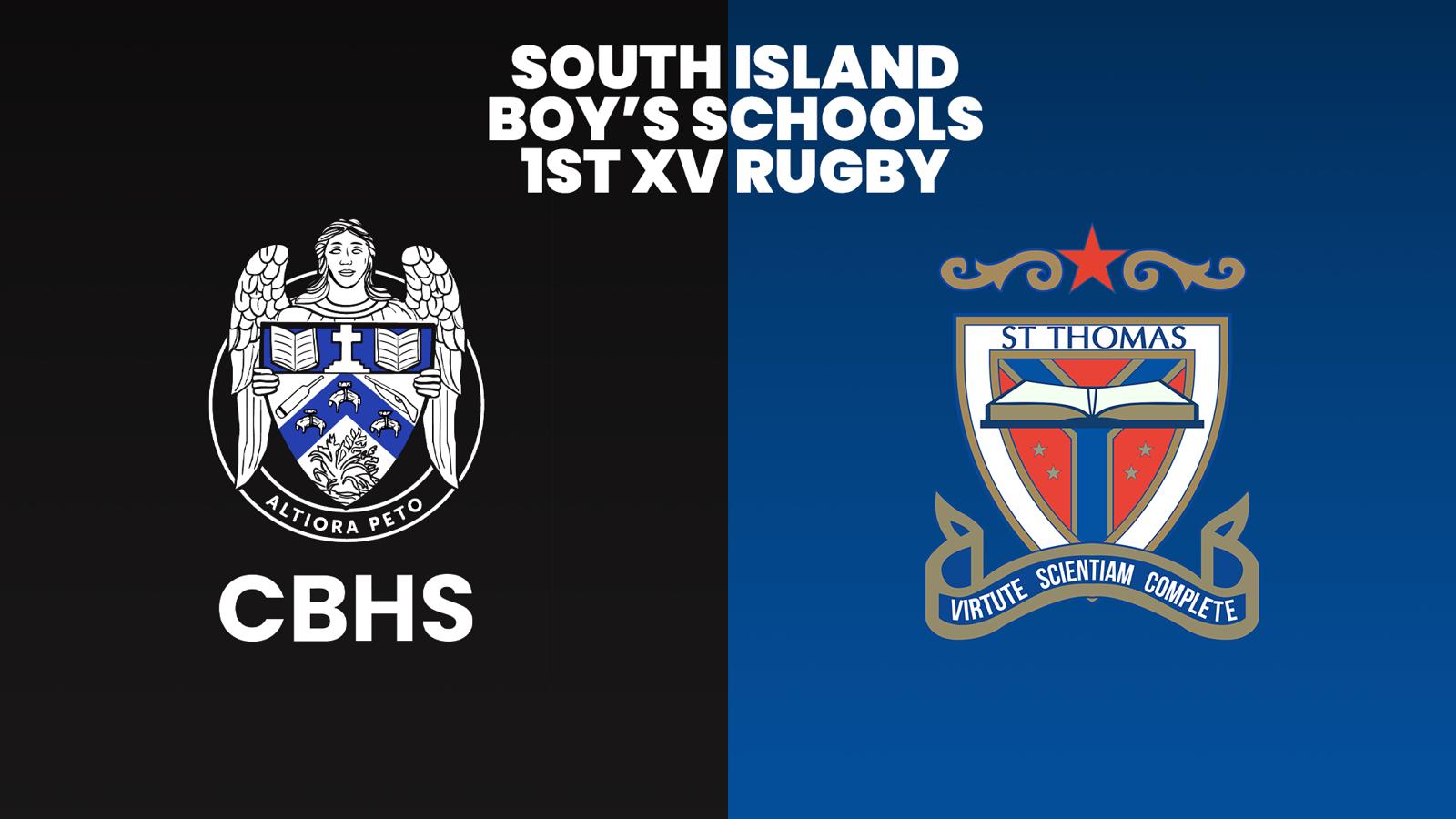 Christchurch Boys v St. Thomas of Canterbury