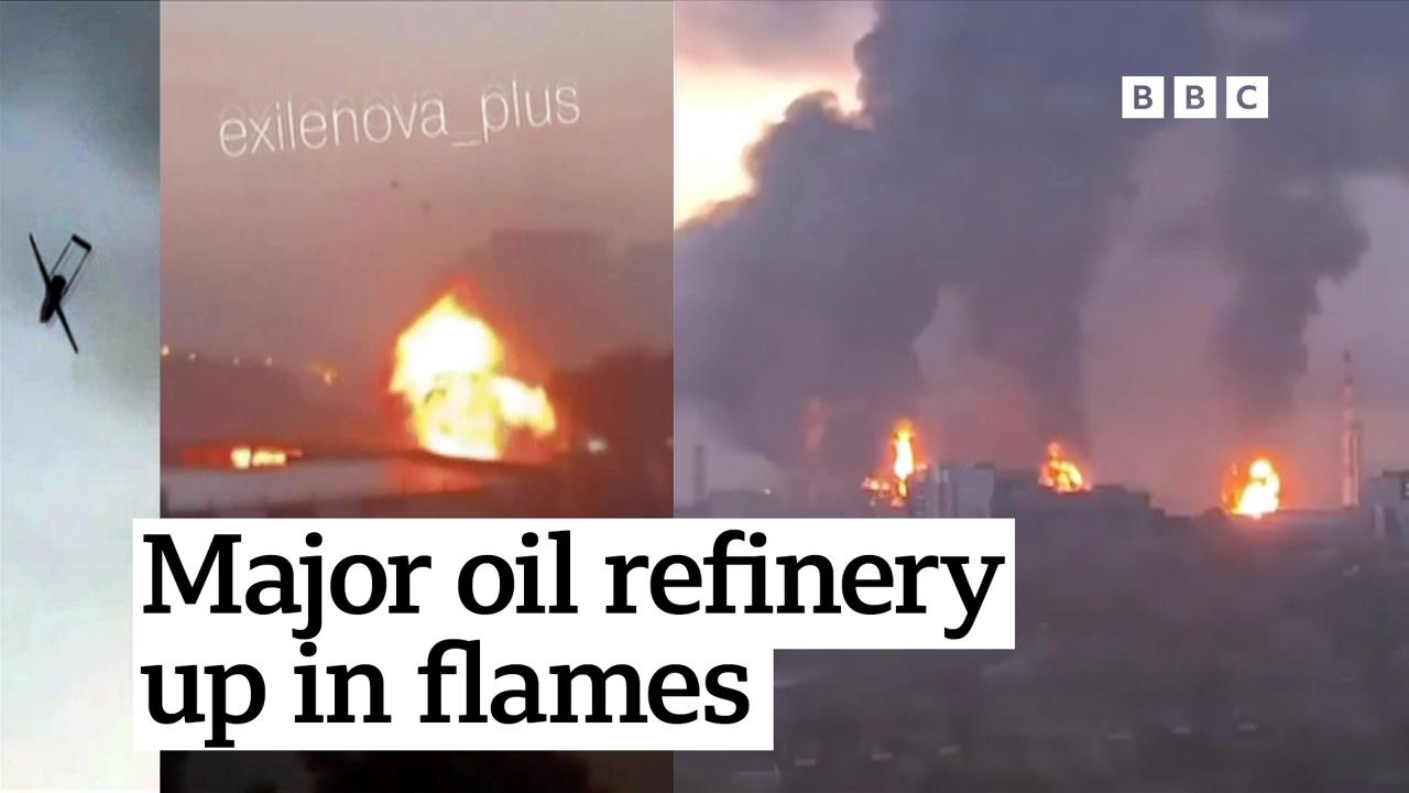 Moment drones slam into Moscow targets as Ukraine unleashes massive attack