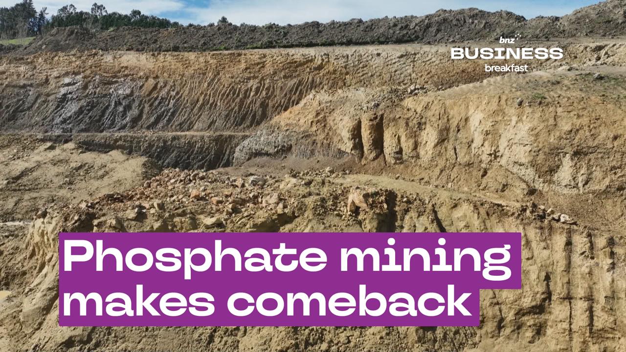 Phosphate mined in NZ for first time in decades