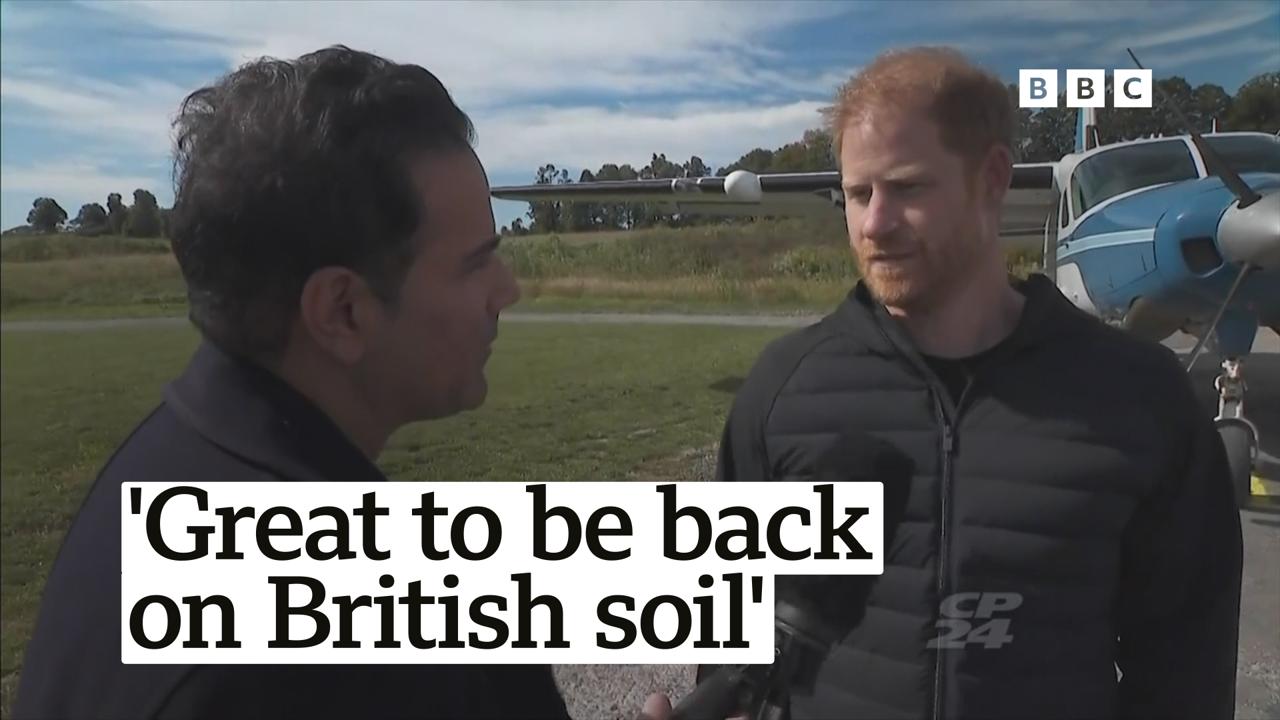Prince Harry speaks as his family make readjustment to life in the UK