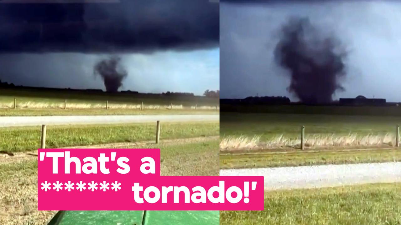 Watch: Farmer stunned as tornado swirls over Canterbury paddock