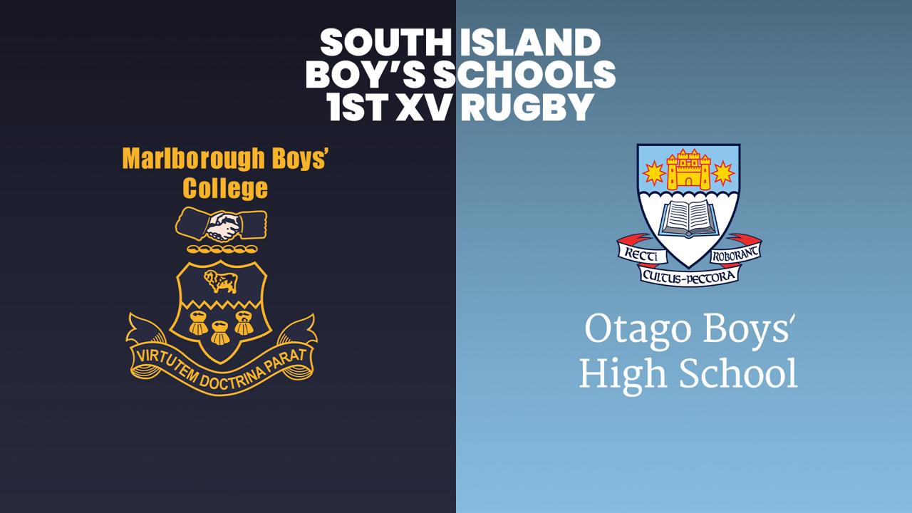 Marlborough Boys v Otago Boys