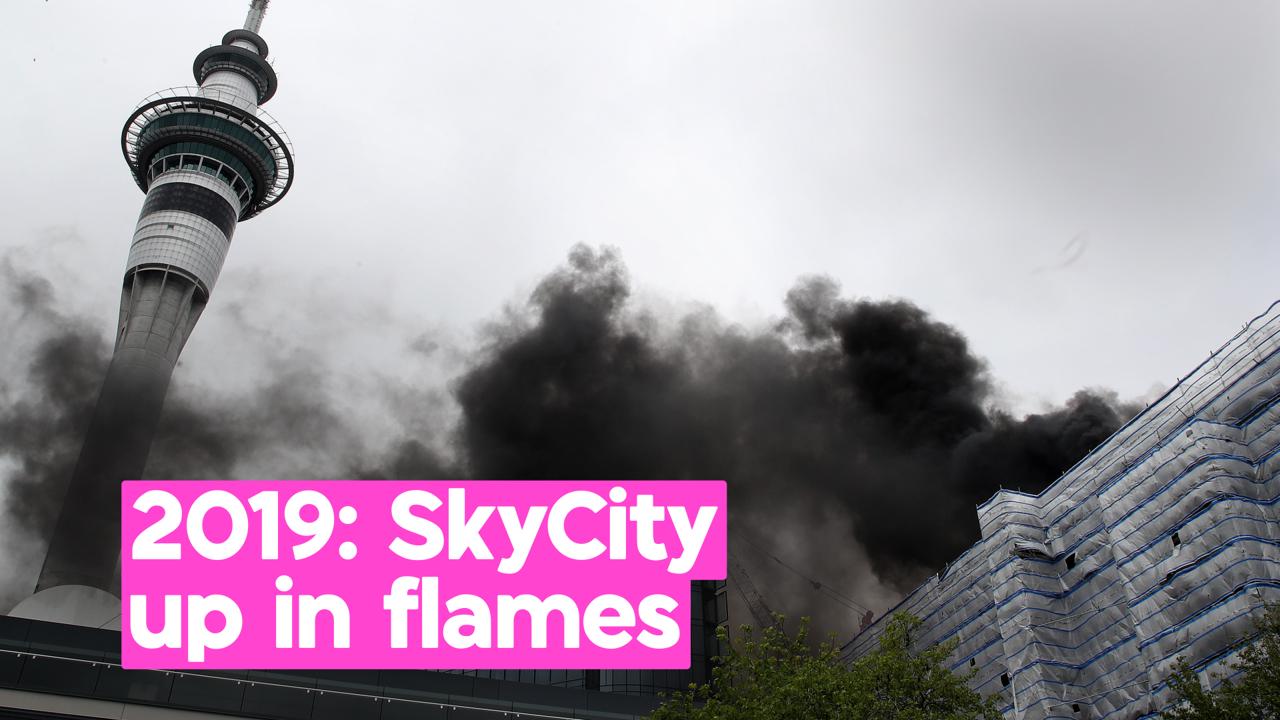 Watch: SkyCity convention centre goes up in flames on this day in 2019