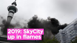 Watch: SkyCity convention centre goes up in flames on this day in 2019