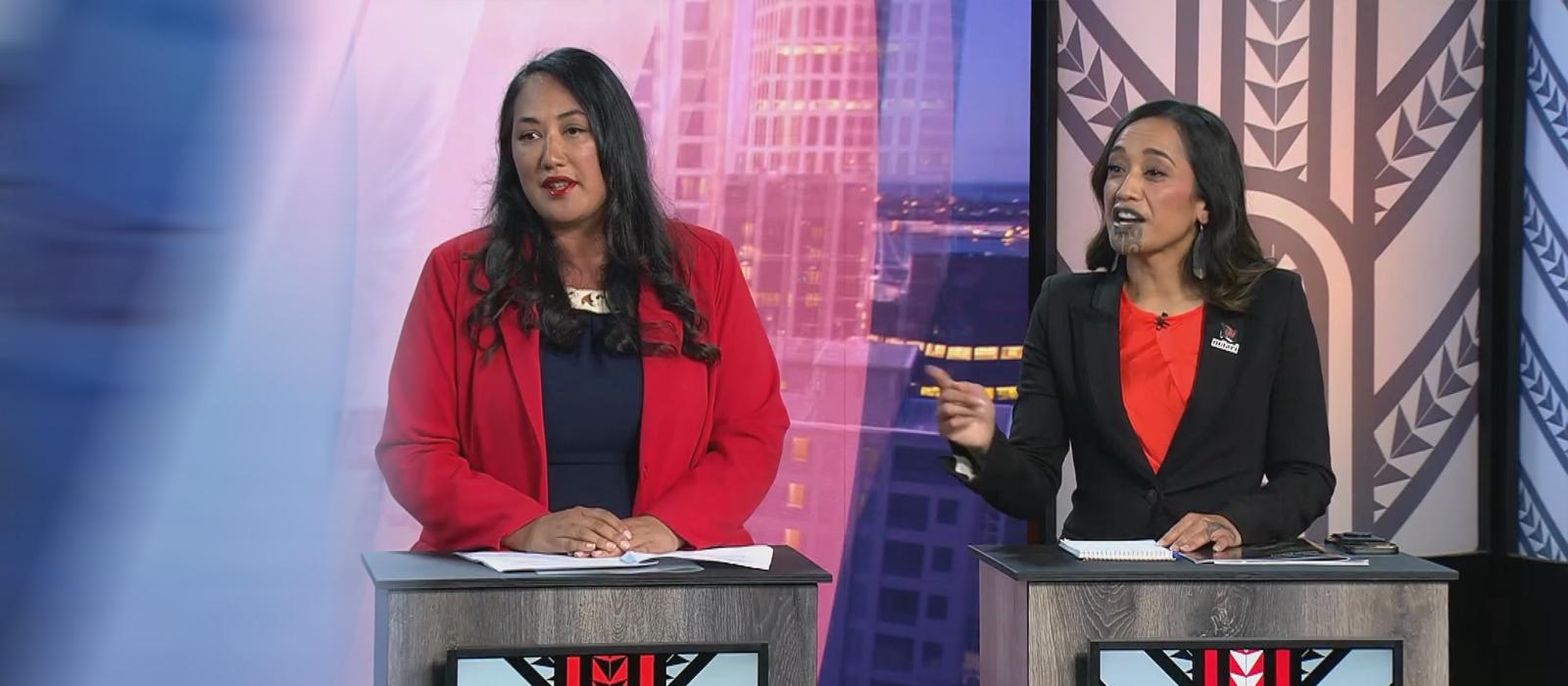 Moment Oriini Kaipara claims Labour rival also visited gang pad