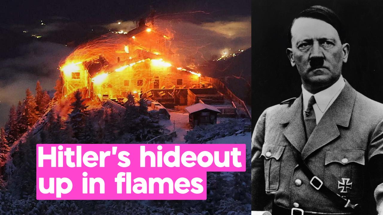 'Eagle's Nest' built for Adolf Hitler's Nazi regime goes up in flames