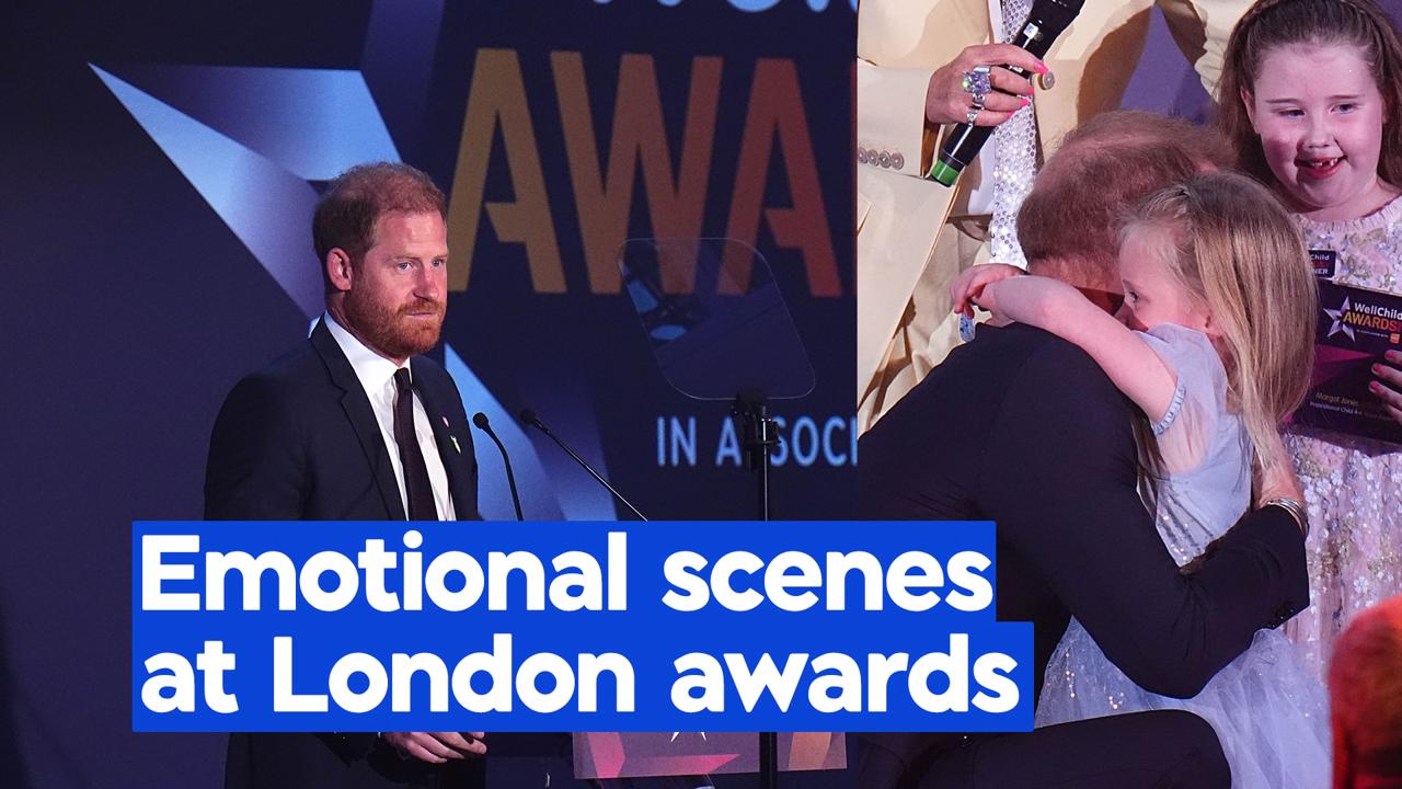 Watch: Prince Harry gets emotional at awards that honours seriously ill kids