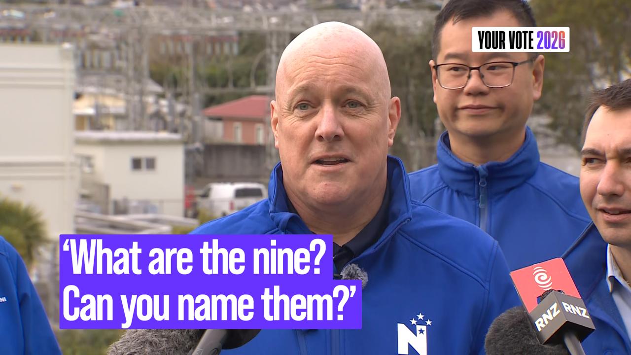 Moment Christopher Luxon challenged to name 'Labour's nine new taxes'